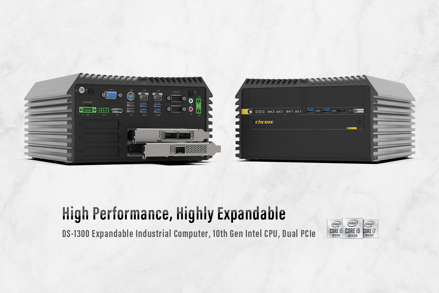 Cincoze Announces 10th Gen Intel® Xeon® Equipped DS-1300 Industrial Computer—Rugged, High Performance, High Expandable