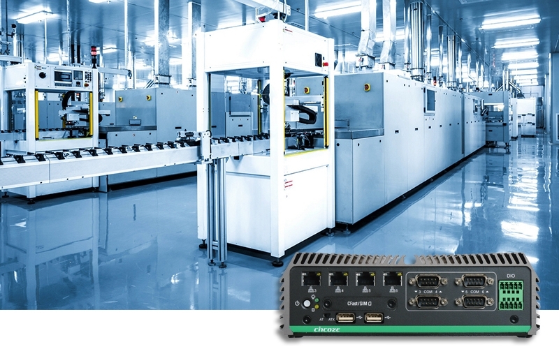 電子製造商使用 PC-based 的 DE-1000 作為日誌記錄器，以監控工廠設備並提升生產優化
