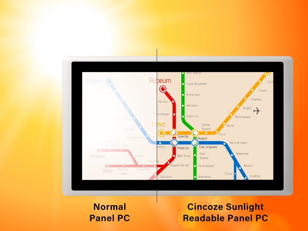Cincoze sunlight-readable panel PC
