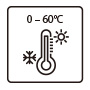 wide temperature support (0-60°C)