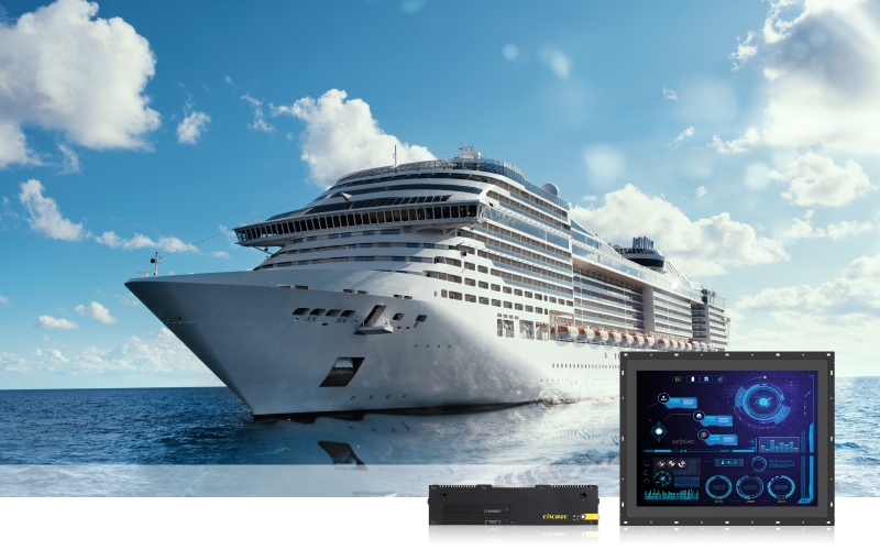 Cruise Engine Sentinel: Cincoze's Open Frame Panel PC Enhances Monitoring of Cruise Ship Engine Status